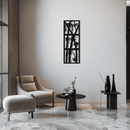 Bamboo Panel Metal Wall Art - Steel Wall Decor for Home and Office - KAF011