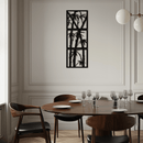 Bamboo Panel Metal Wall Art - Steel Wall Decor for Home and Office - KAF011