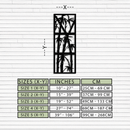 Bamboo Panel Metal Wall Art - Steel Wall Decor for Home and Office - KAF011