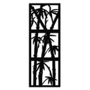 Bamboo Panel Metal Wall Art - Steel Wall Decor for Home and Office - KAF011
