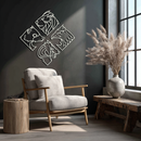 Four Animal Totem Metal Wall Art - Steel Wall Decor for Home and Office - KAF013