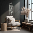 Floral Panel Metal Wall Art - Steel Wall Decor for Home and Office - KAF015