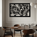 Floral Burst Metal Wall Art - Steel Wall Decor for Home and Office - KAF016