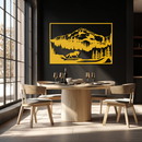 Mountain Horse Metal Wall Art - Steel Wall Decor for Home and Cabin - KAF019