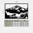 Mountain Horse Metal Wall Art - Steel Wall Decor for Home and Cabin - KAF019