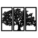 Tree of Life Metal Wall Art - Three-Panel Steel Wall Decor for Home and Office - KAF021