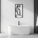 Minimalist Woman Line Art Metal Wall Decor - Modern Steel Wall Art - KAF022