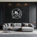 Love Birds Metal Wall Art - Romantic Steel Wall Decor for Home and Bedroom - KAF023