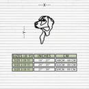 Minimalist Dog Line Art - Modern Metal Wall Decor - KAF027