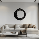 Moon & Stars Metal Wall Art - Celestial-Inspired Steel Wall Decor - KAF029