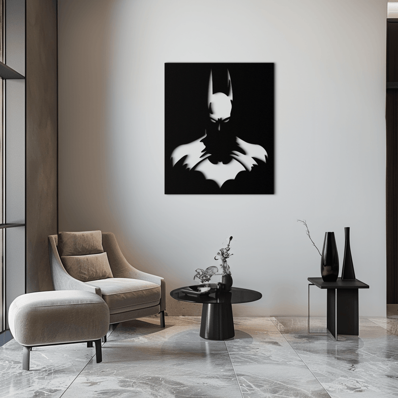 Dark Knight Metal Wall Art - Modern Steel Wall Decor - KAF034