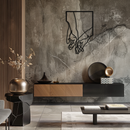 Romantic Hands Metal Wall Art - Minimalist Steel Wall Decor for Home & Bedroom - KAF039
