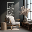 Geometric Deer Metal Wall Art - Modern Steel Wall Decor - KAF040