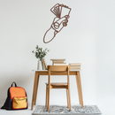 Geometric Hand Holding Cards - Minimalist Metal Wall Art - KAF049