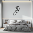 Geometric Hand Holding Cards - Minimalist Metal Wall Art - KAF049