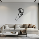 Geometric Hand Holding Cards - Minimalist Metal Wall Art - KAF049