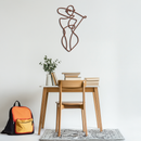 Minimalist Abstract Female Form Metal Wall Art – Modern Line Art Sculpture - KAF069