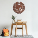 Sacred Muhammad Metal Wall Art - Elegant Islamic Calligraphy Decor - KAF070