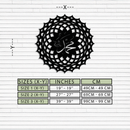Sacred Muhammad Metal Wall Art - Elegant Islamic Calligraphy Decor - KAF070