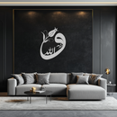 Allah-Vav Calligraphy Metal Wall Art - Elegant Islamic Home Décor - KAF074