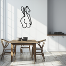 Abstract Female Line Art Metal Wall Decor - KAF082