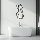 Abstract Female Line Art Metal Wall Decor - KAF082