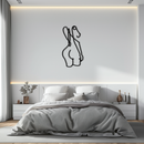 Abstract Female Line Art Metal Wall Decor - KAF082