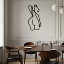 Abstract Female Line Art Metal Wall Decor - KAF082