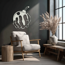 Bomb Hand Metal Wall Art - Edgy Modern Steel Decor - KAF085