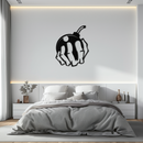 Bomb Hand Metal Wall Art - Edgy Modern Steel Decor - KAF085