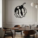 Bomb Hand Metal Wall Art - Edgy Modern Steel Decor - KAF085