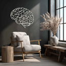 Brain Metal Wall Art - Modern Abstract Steel Wall Decor - KAF086