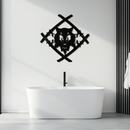 Samurai Wolf Metal Wall Art - Unique Warrior-Inspired Steel Decor - KAF087