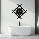 Samurai Wolf Metal Wall Art - Unique Warrior-Inspired Steel Decor - KAF087
