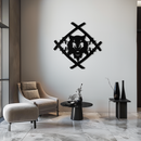 Samurai Wolf Metal Wall Art - Unique Warrior-Inspired Steel Decor - KAF087