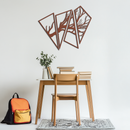 Abstract Tree Branch Metal Wall Art - Modern Geometric Steel Decor - KAF088