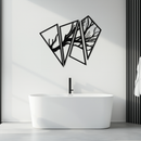 Abstract Tree Branch Metal Wall Art - Modern Geometric Steel Decor - KAF088