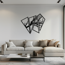 Abstract Tree Branch Metal Wall Art - Modern Geometric Steel Decor - KAF088