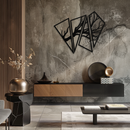 Abstract Tree Branch Metal Wall Art - Modern Geometric Steel Decor - KAF088