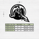 Knight Metal Wall Art - Medieval Warrior Wall Decor - KAF089