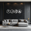 Four Elements Metal Wall Art - Modern Elemental Symbol Decor - KAF090