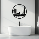 Howling Wolf Metal Wall Art - Rustic Nature-Inspired Steel Decor - KAF092