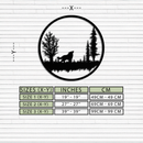 Howling Wolf Metal Wall Art - Rustic Nature-Inspired Steel Decor - KAF092
