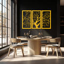 Tree of Life Metal Wall Art - 3-Piece Nature-Inspired Steel Decor - KAF093