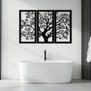 Tree of Life Metal Wall Art - 3-Piece Nature-Inspired Steel Decor - KAF093