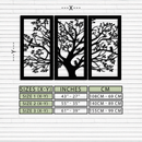 Tree of Life Metal Wall Art - 3-Piece Nature-Inspired Steel Decor - KAF093