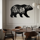 Mountain Bear Metal Wall Art - Nature-Inspired Wildlife Decor - KAF094