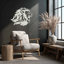 Roaring Lion Metal Wall Art - Fierce Jungle King Steel Decor - KAF095