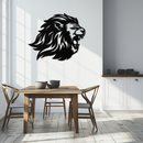 Roaring Lion Metal Wall Art - Fierce Jungle King Steel Decor - KAF095