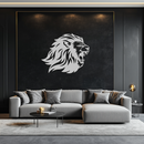 Roaring Lion Metal Wall Art - Fierce Jungle King Steel Decor - KAF095